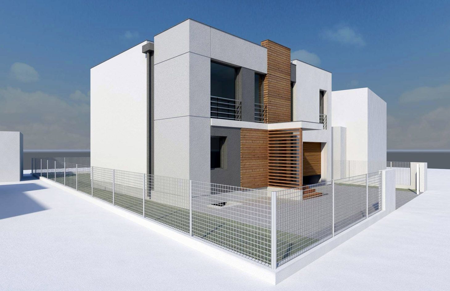 Widok domu za dnia - Pustki Cisowskie w Gdyni