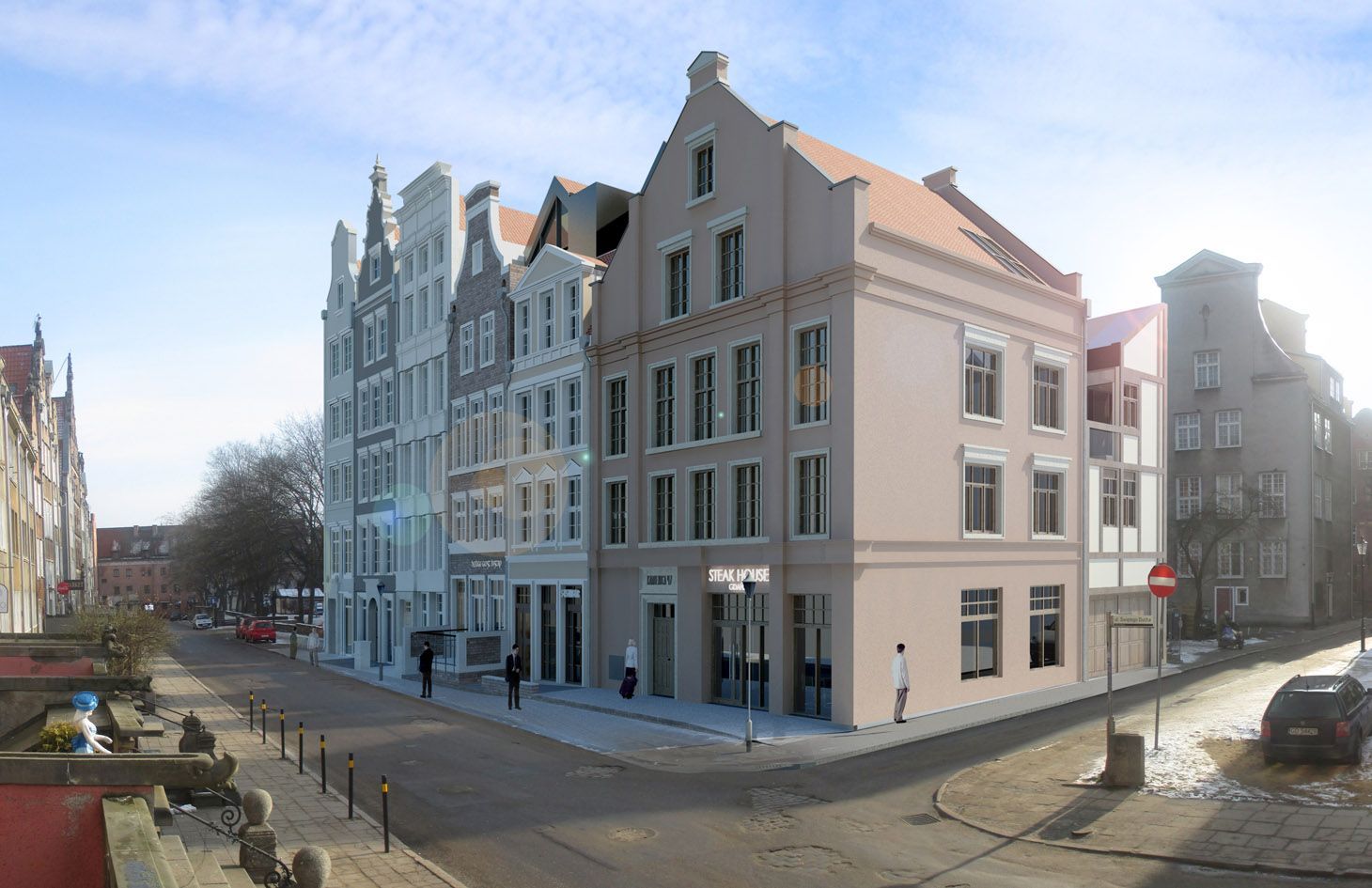 Widok od ulicy Krowiej